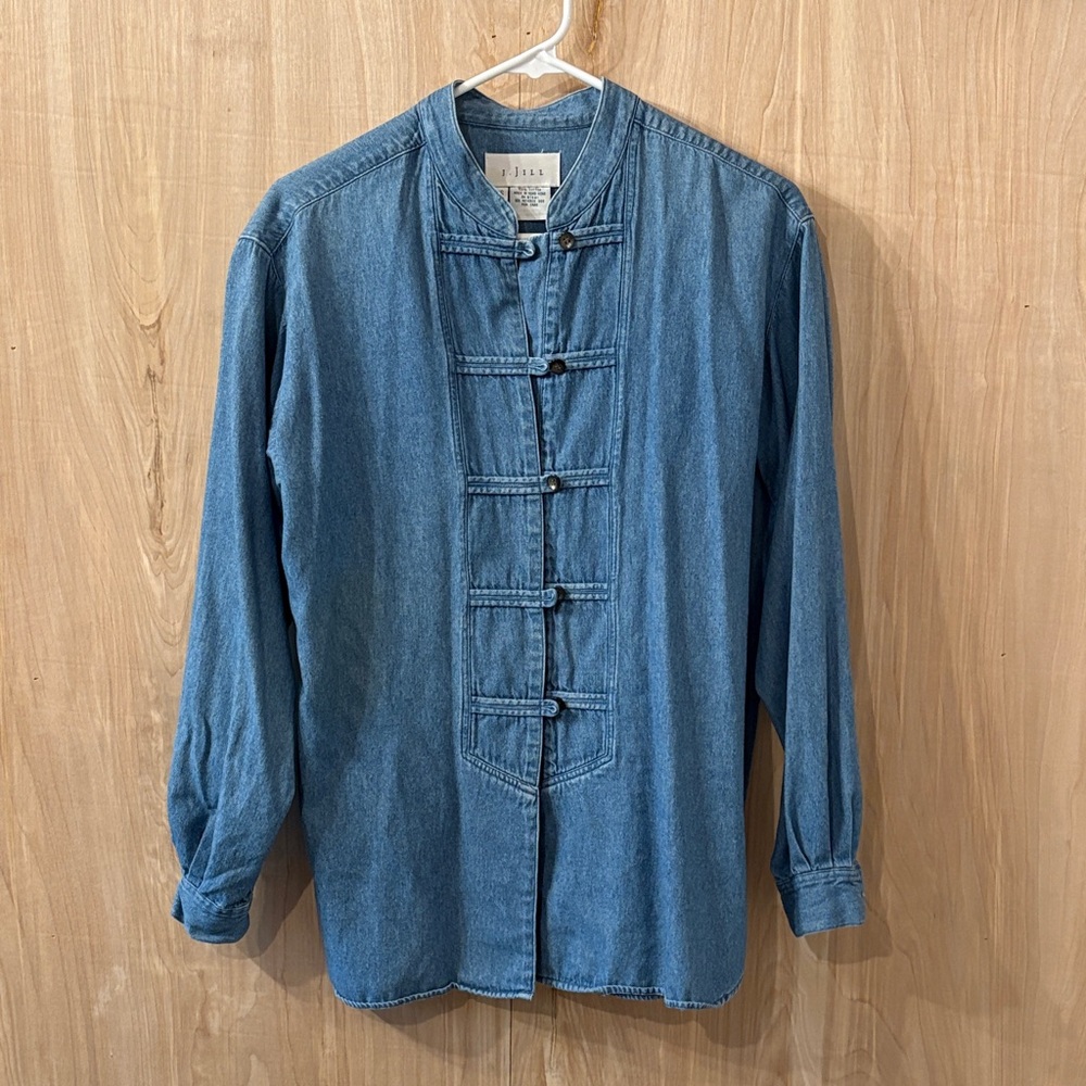 Vintage Denim Button-Up Shirt